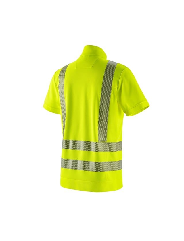 Themen: e.s. Warnschutz Funktions ZIP-T-Shirt UV + warngelb 1