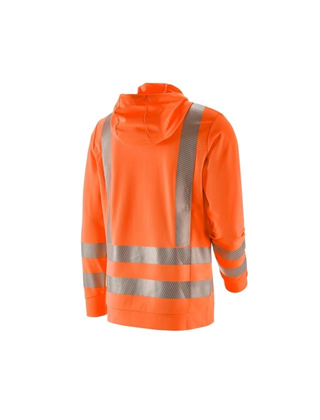 Maglie | Pullover | Camicie: e.s. longsleeve funz. segn. con cappuccio, UV + arancio fluo 1