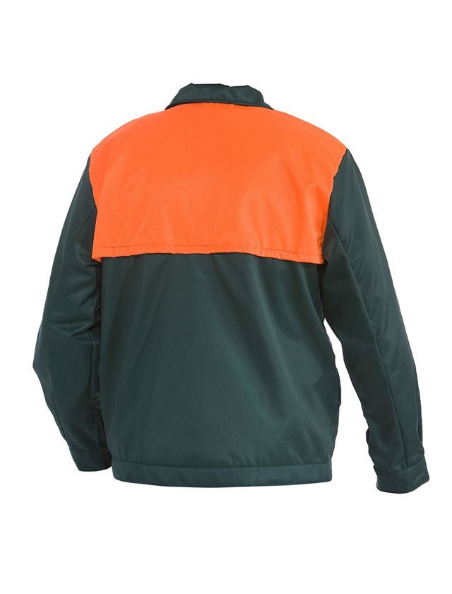 Abbigliamento forestale / antitaglio: Giacca forestale Basic + verde/arancio 3