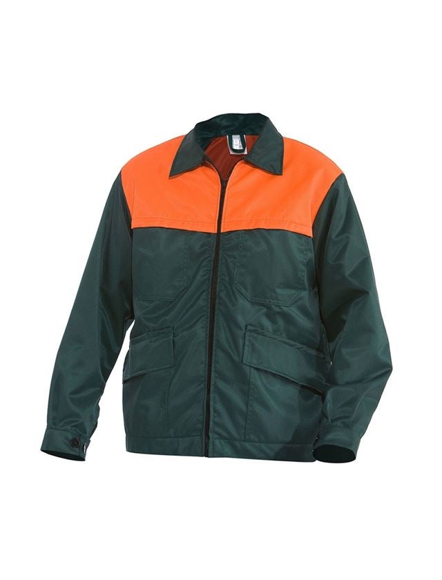 Abbigliamento forestale / antitaglio: Giacca forestale Basic + verde/arancio 2