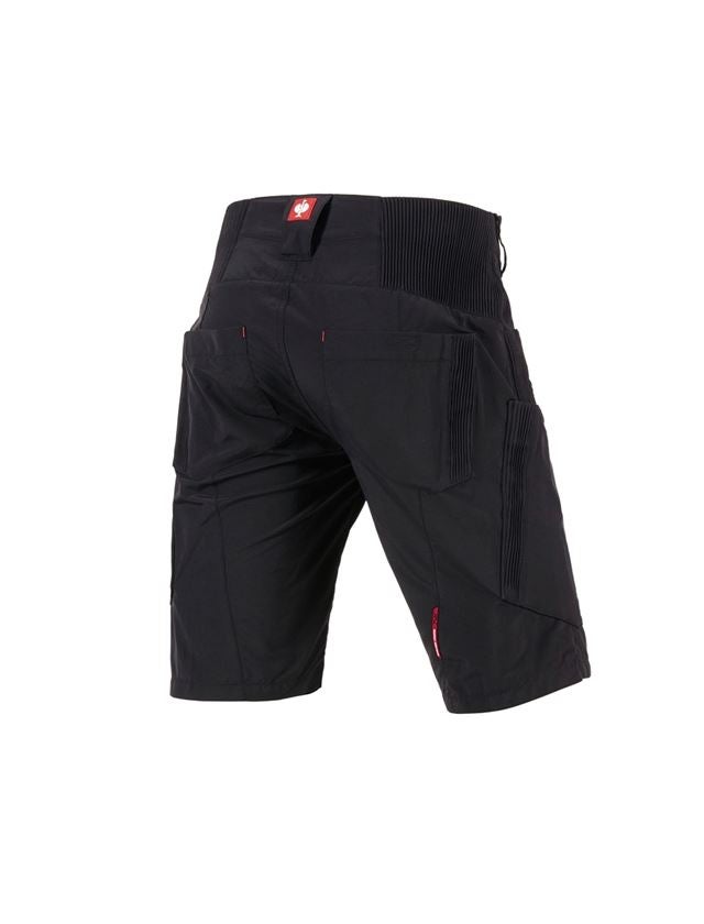 Pantaloni: e.s. short funzionali Superlite + nero/rosso 2
