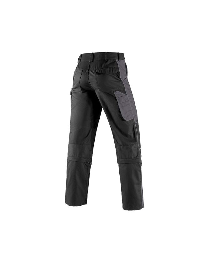 Pantaloni: Pantaloni Zip-Off e.s.active + nero/antracite  3