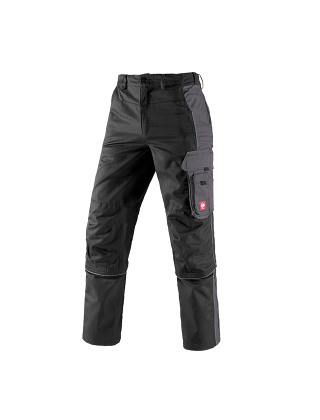 Pantaloni: Pantaloni Zip-Off e.s.active + nero/antracite  2