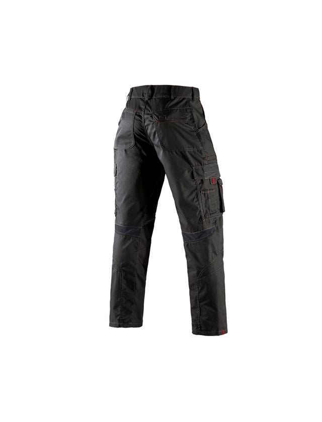 Pantaloni: Pantaloni e.s.akzent + nero/rosso 2