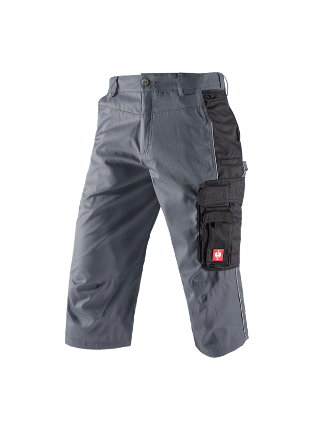 Pantaloni: e.s.active pantaloni 3/4 + grigio/nero 2