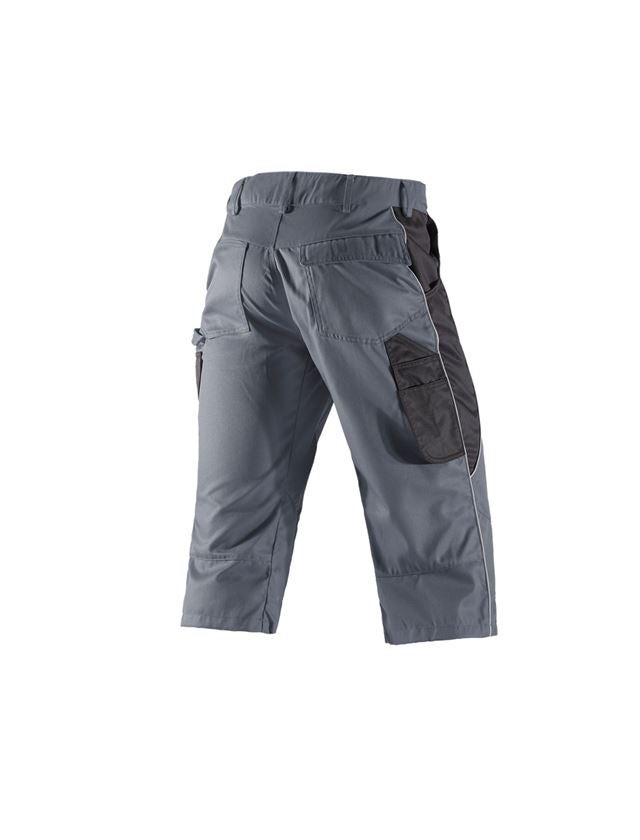 Pantaloni: e.s.active pantaloni 3/4 + grigio/nero 3