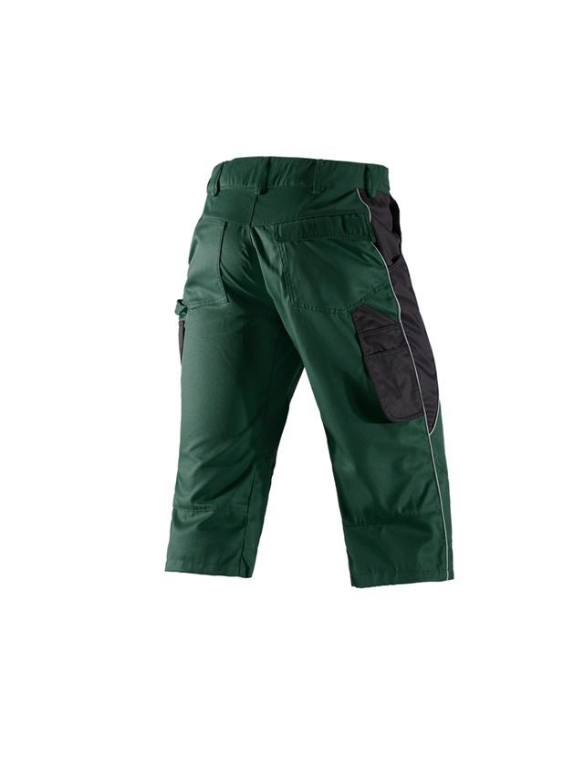 Pantaloni: e.s.active pantaloni 3/4 + verde/nero 3