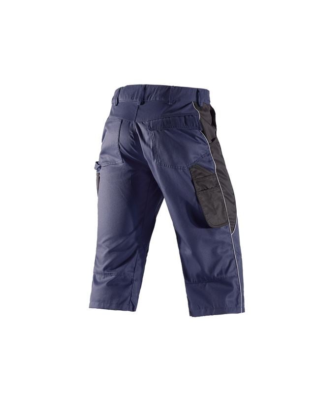 Pantaloni: e.s.active pantaloni 3/4 + blu scuro/nero 3