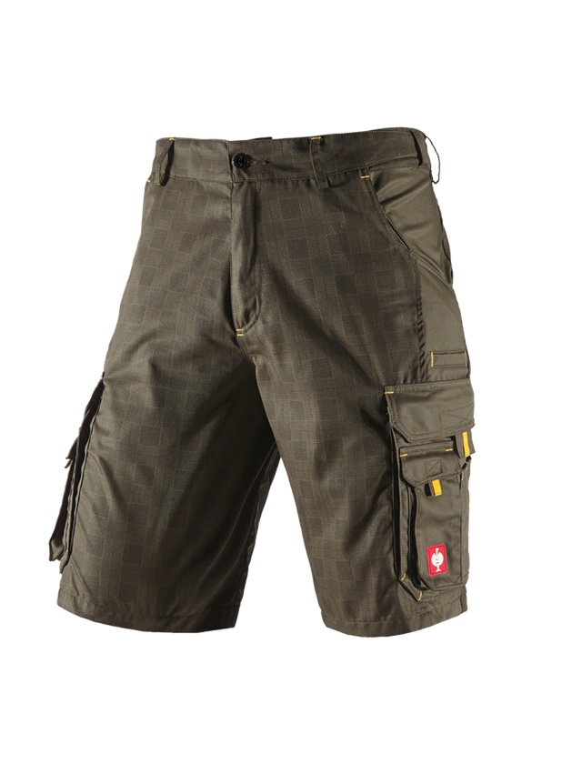 Pantaloni: Short e.s. carat + oliva/giallo 2