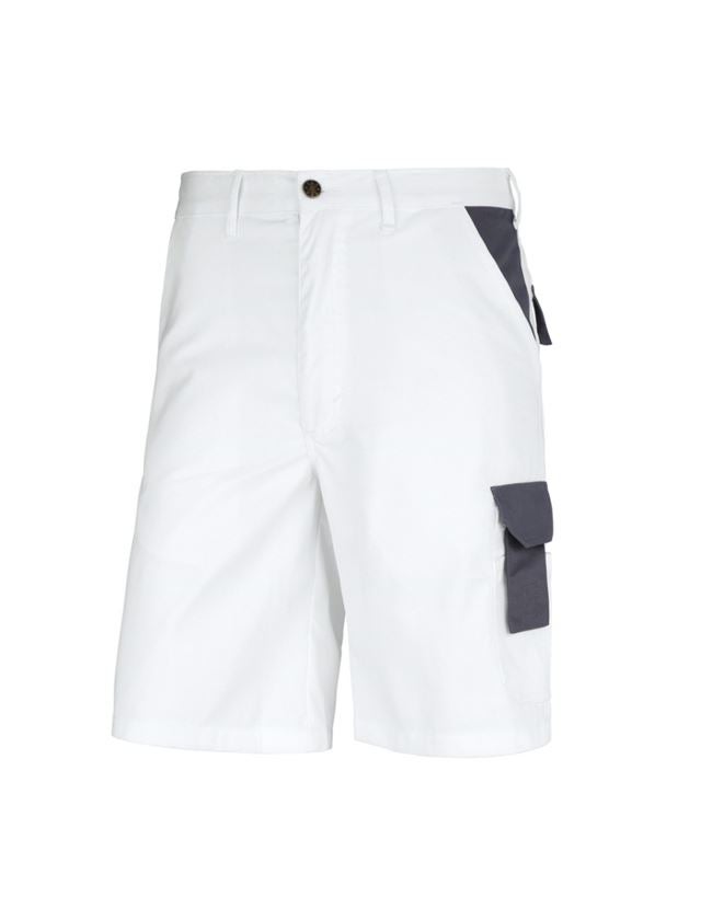 Pantaloni: STONEKIT Short Odense + bianco/grigio