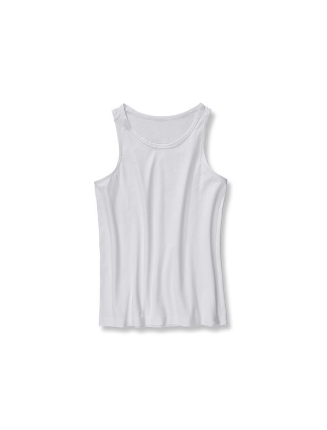 Intimo | Abbigliamento termico: e.s. cotton stretch Tank-Shirt + bianco