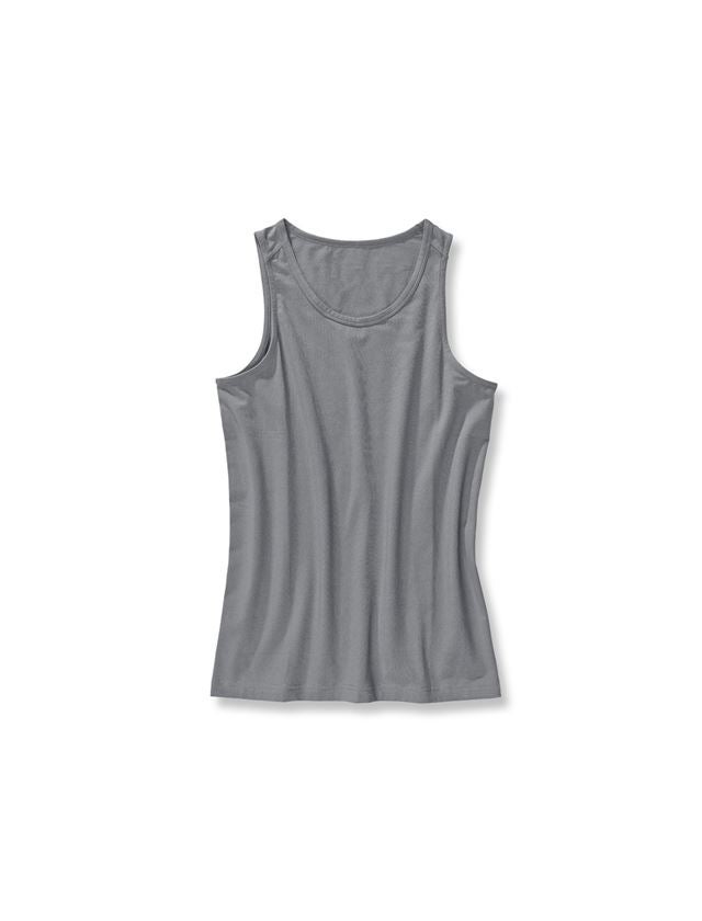 Intimo | Abbigliamento termico: e.s. cotton stretch Tank-Shirt + cemento