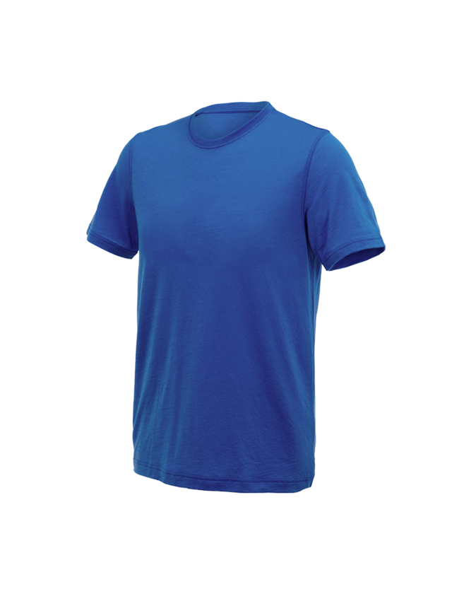 Temi: e.s. t-Shirt merino light + blu genziana