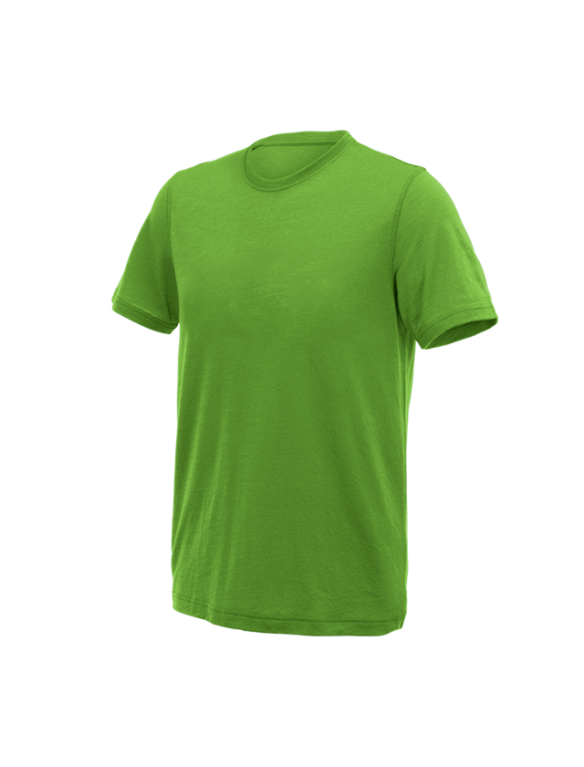 Maglie | Pullover | Camicie: e.s. t-Shirt merino light + verde mare 2