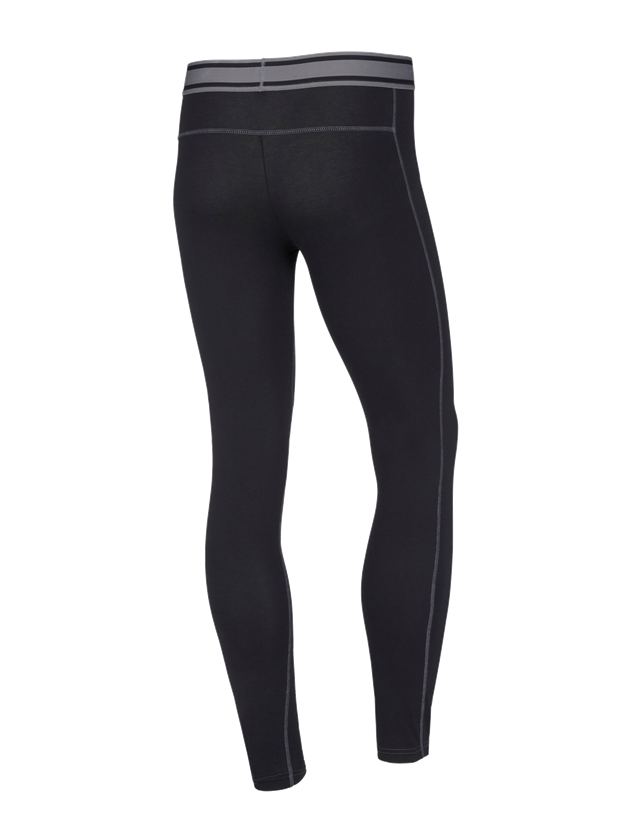 Intimo | Abbigliamento termico: e.s. cotton stretch Long Pants + nero 3