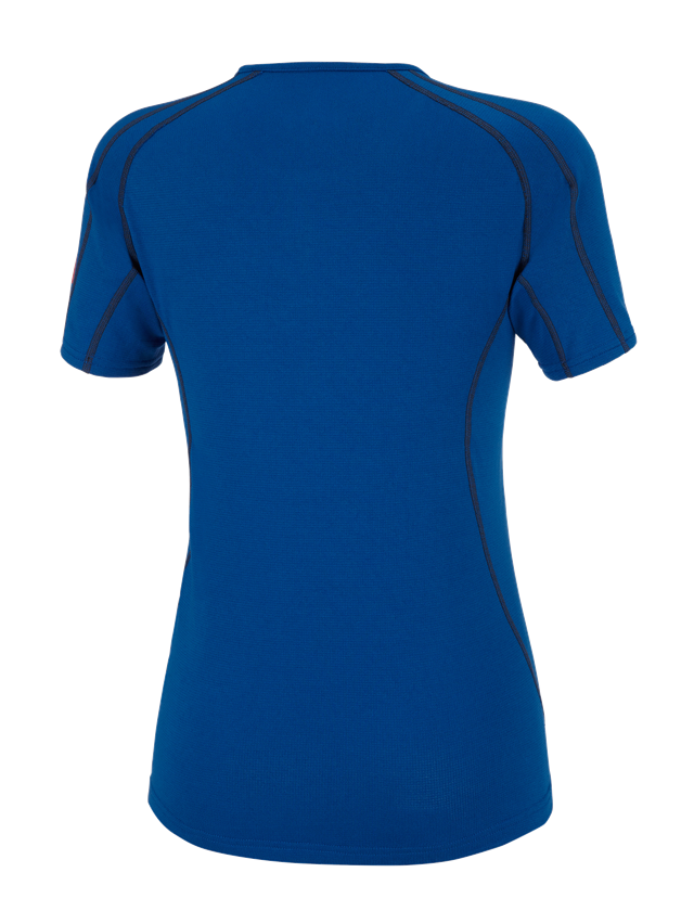 Freddo: e.s. t-shirt funzionale clima-pro, warm, donna + blu genziana 3