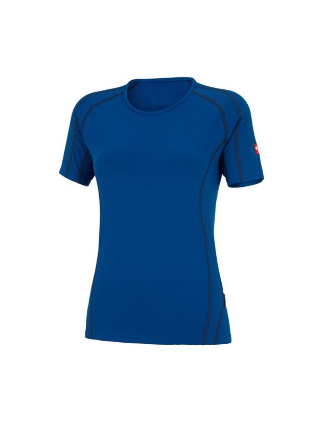 Freddo: e.s. t-shirt funzionale clima-pro, warm, donna + blu genziana 2