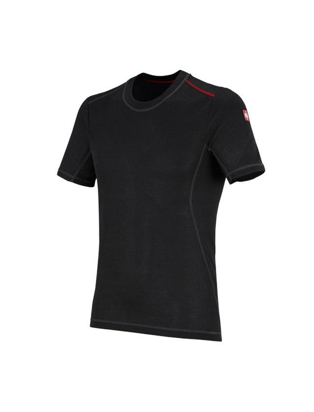 Intimo | Abbigliamento termico: e.s. t-shirt funzionale basis-light + nero 1