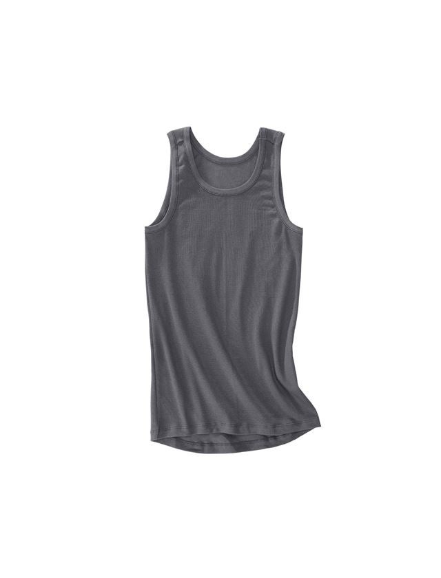 Intimo | Abbigliamento termico: e.s. cotton rib Tank-Shirt + titanio