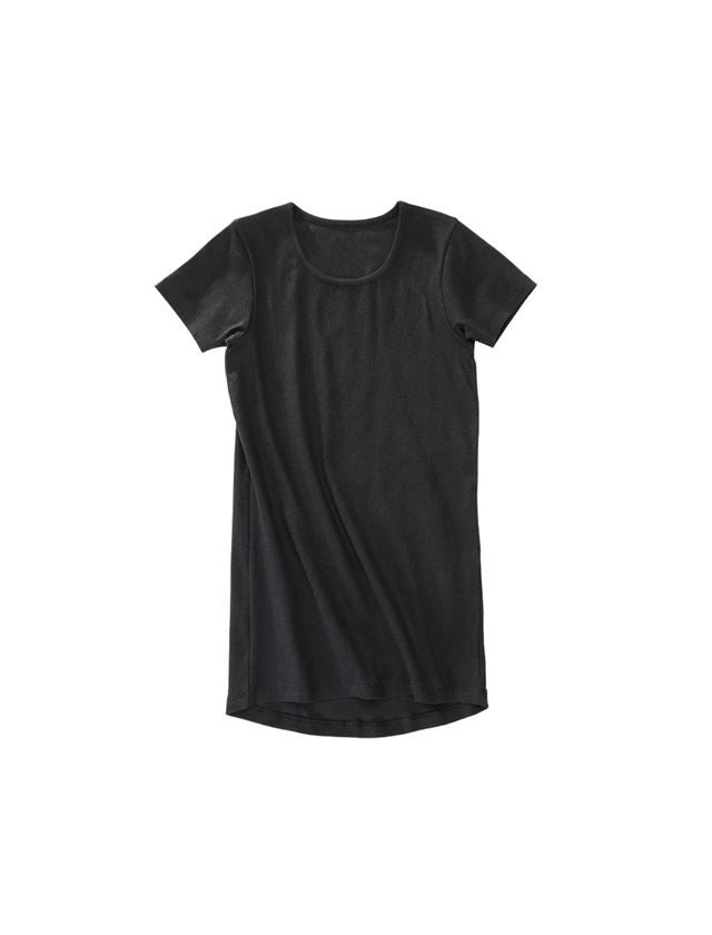 Intimo | Abbigliamento termico: e.s. cotton rib T-Shirt + nero