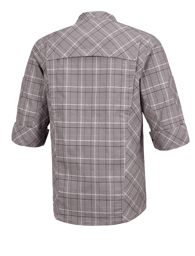 Maglie | Pullover | Camicie: Giacca da lavoro manica corta e.s.fusion, uomo + castagna/bianco 1