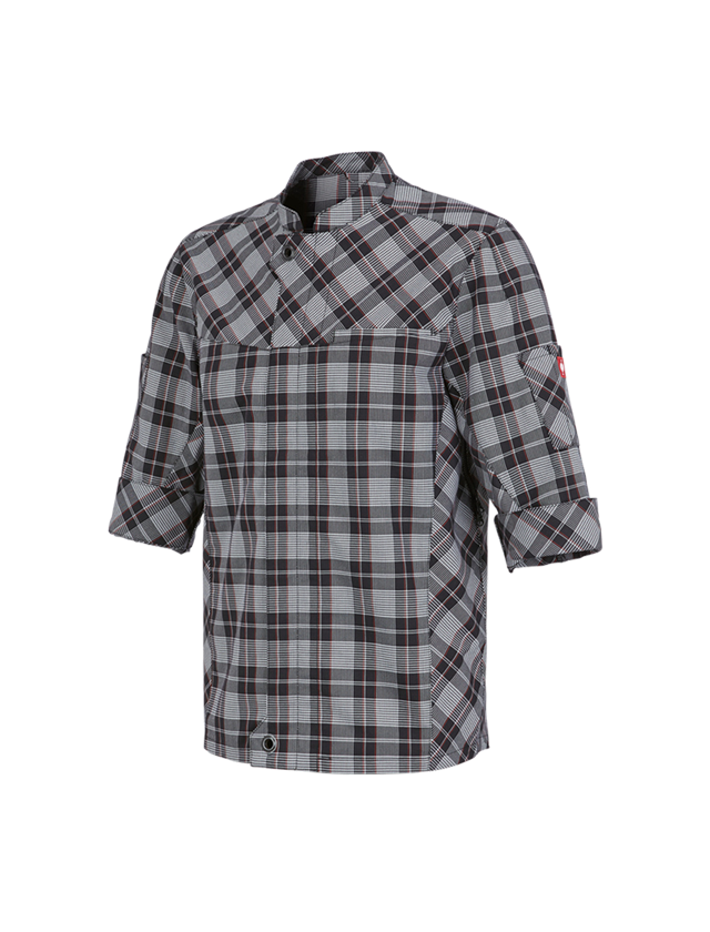 Maglie | Pullover | Camicie: Giacca da lavoro manica corta e.s.fusion, uomo + nero/bianco/rosso