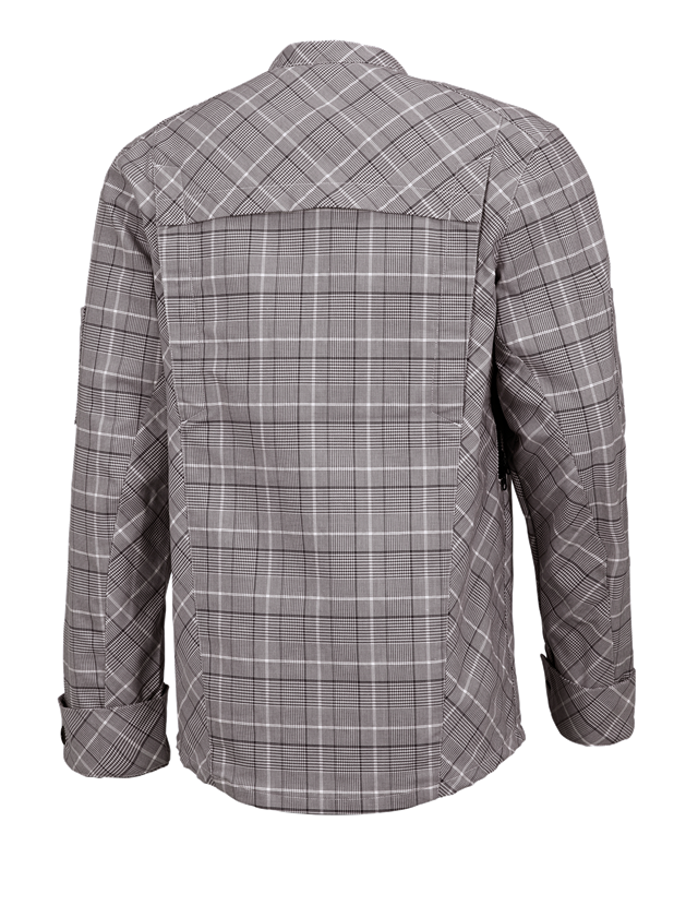 Maglie | Pullover | Camicie: Giacca da lavoro manica lunga e.s.fusion, uomo + castagna/bianco 1
