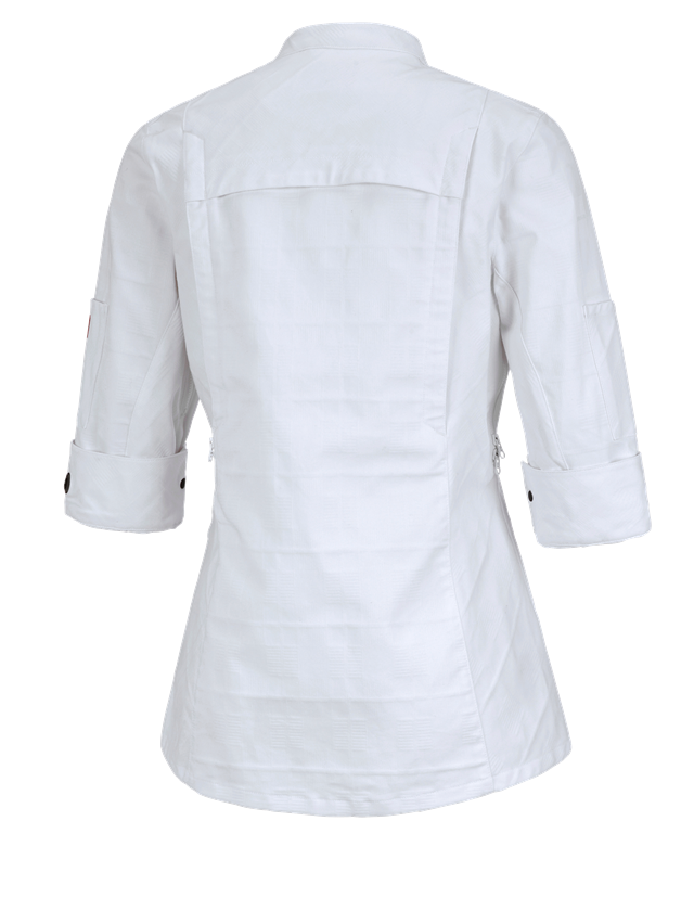 Maglie | Pullover | Bluse: Giacca da lavoro, manica 3/4 e.s.fusion, donna + bianco 1