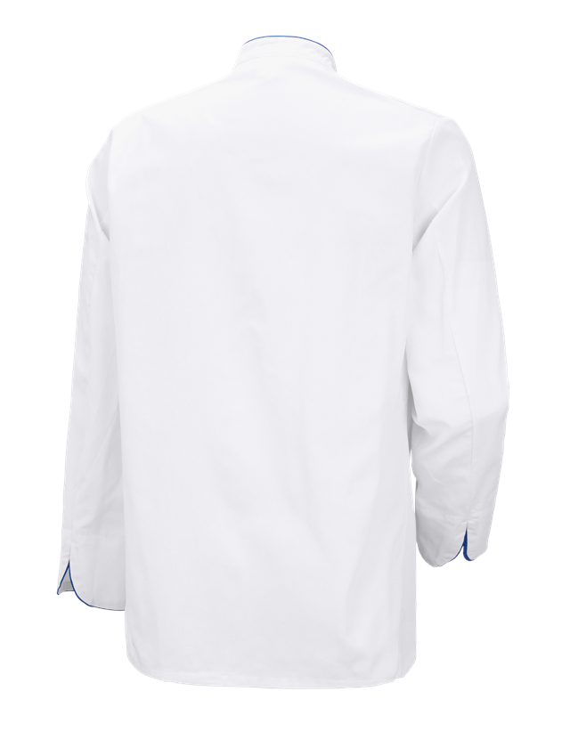 Shirts & Co.: Kochjacke Image + weiß/blau 1