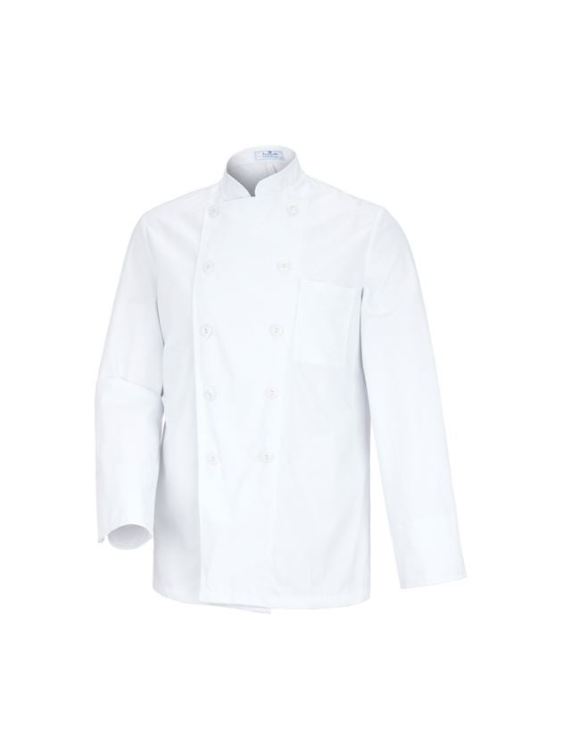 Maglie | Pullover | Camicie: Giacca da cuoco e da fornaio Prag + bianco