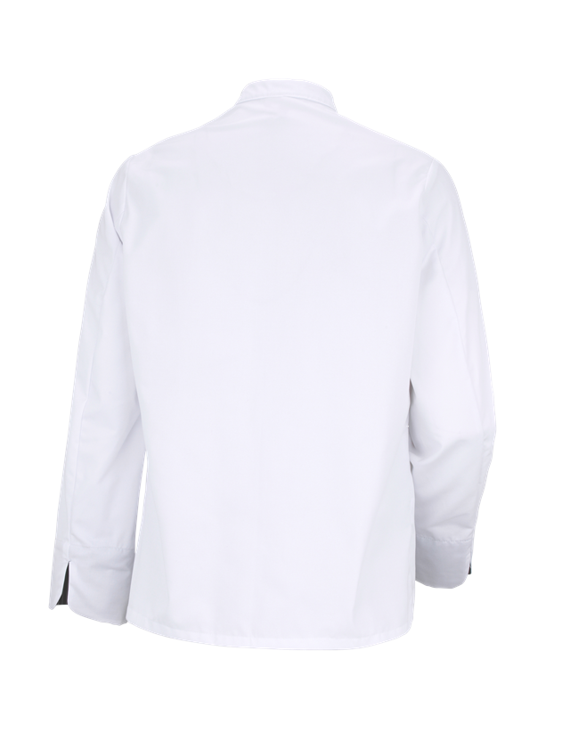 Maglie | Pullover | Camicie: Giacca da cuoco Elegance, manica lunga + bianco/nero 1