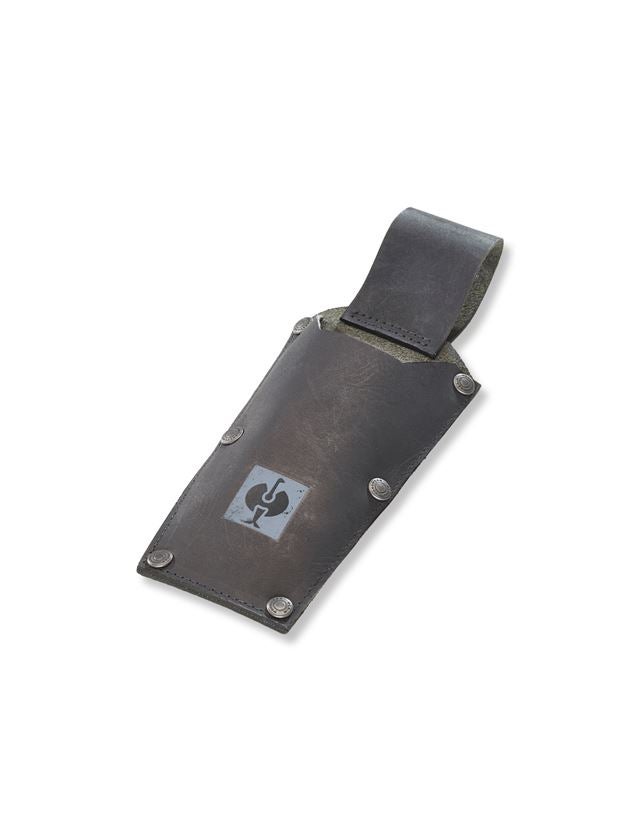 Accessori: Tasca portacoltelli in pelle e.s.vintage + nero