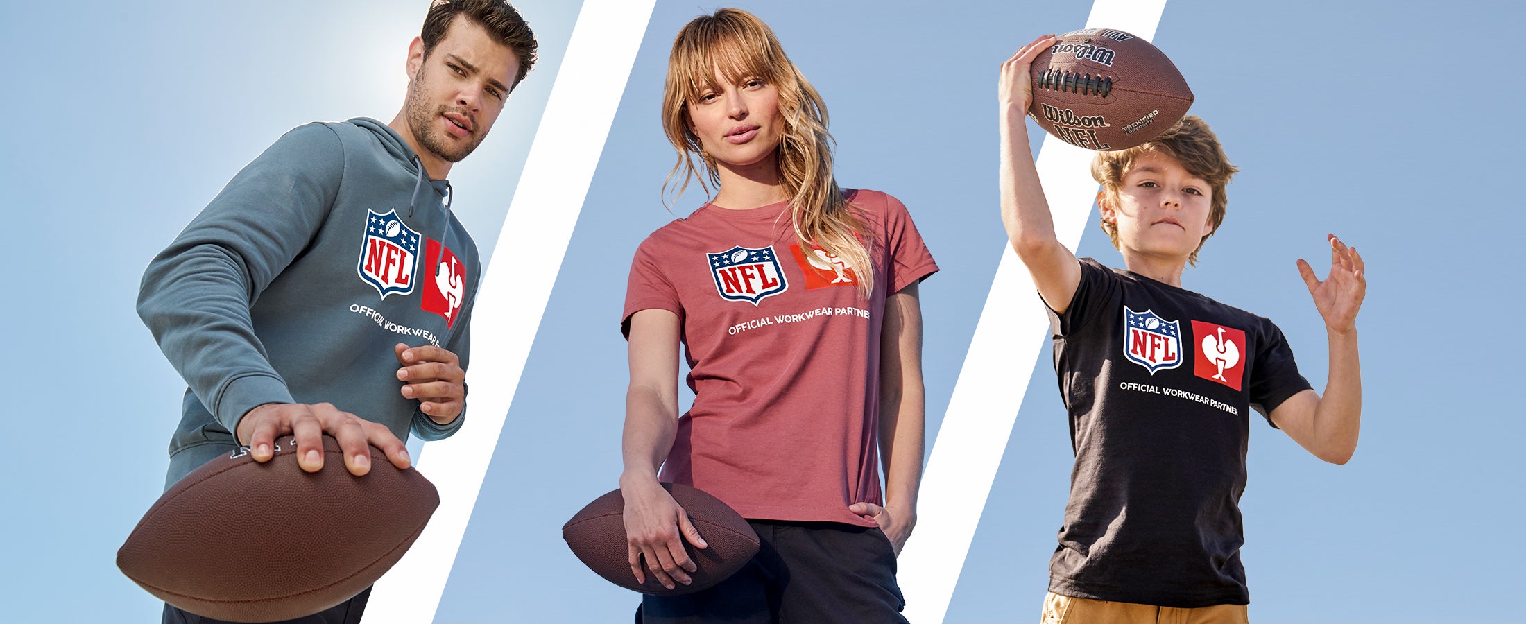 NFL X Strauss, Limited Edition, abbigliamento esterno donna, uomo e bambino